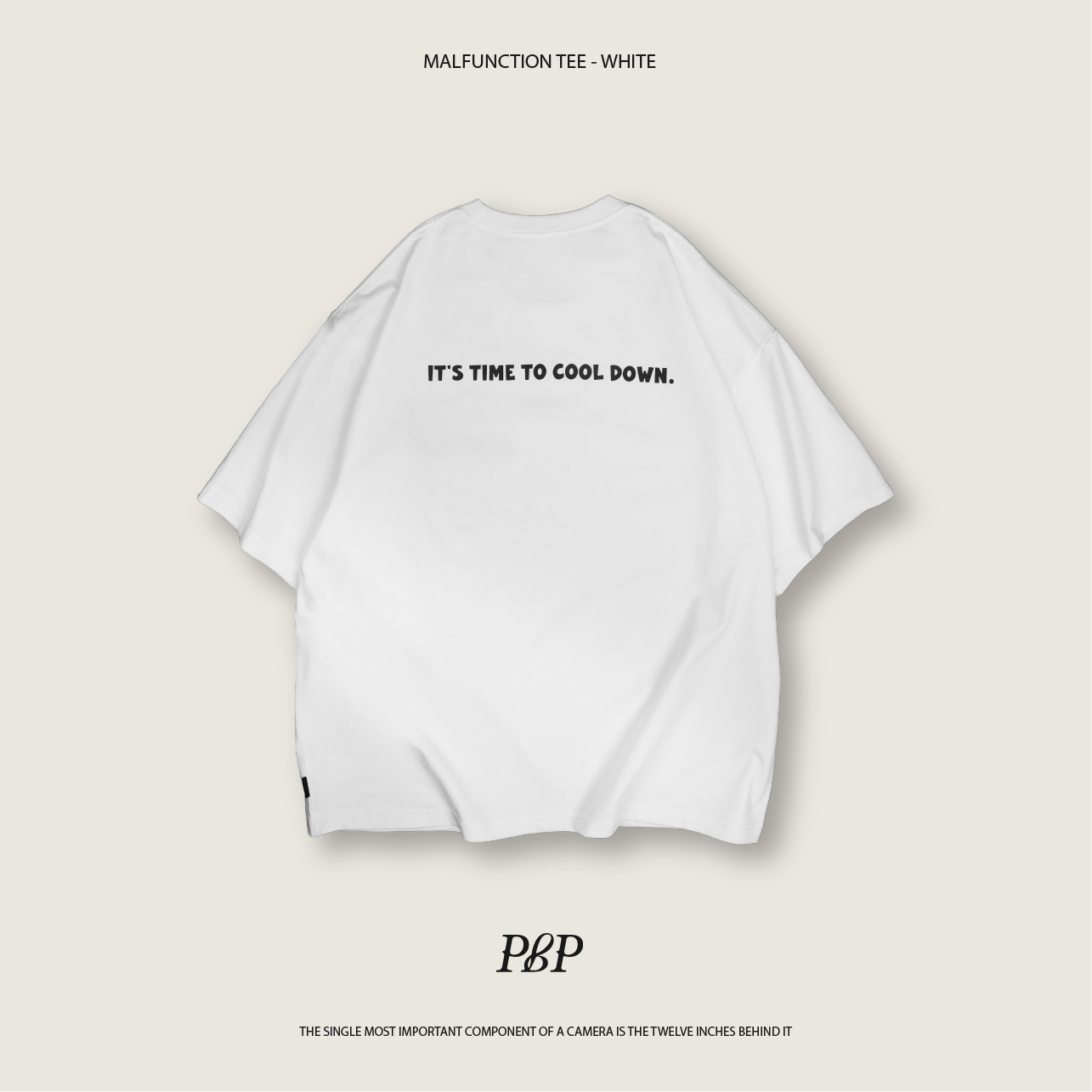P.B.P - MALFUNCTION TEE  - WHITE