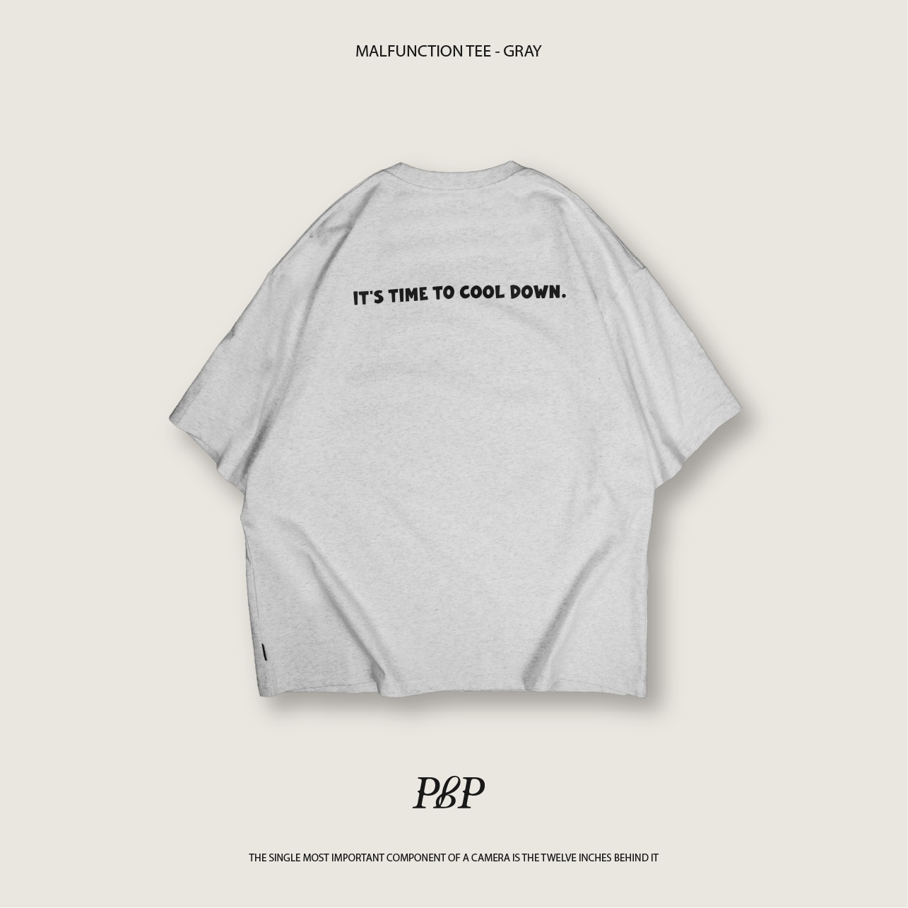 P.B.P - MALFUNCTION TEE  - GRAY