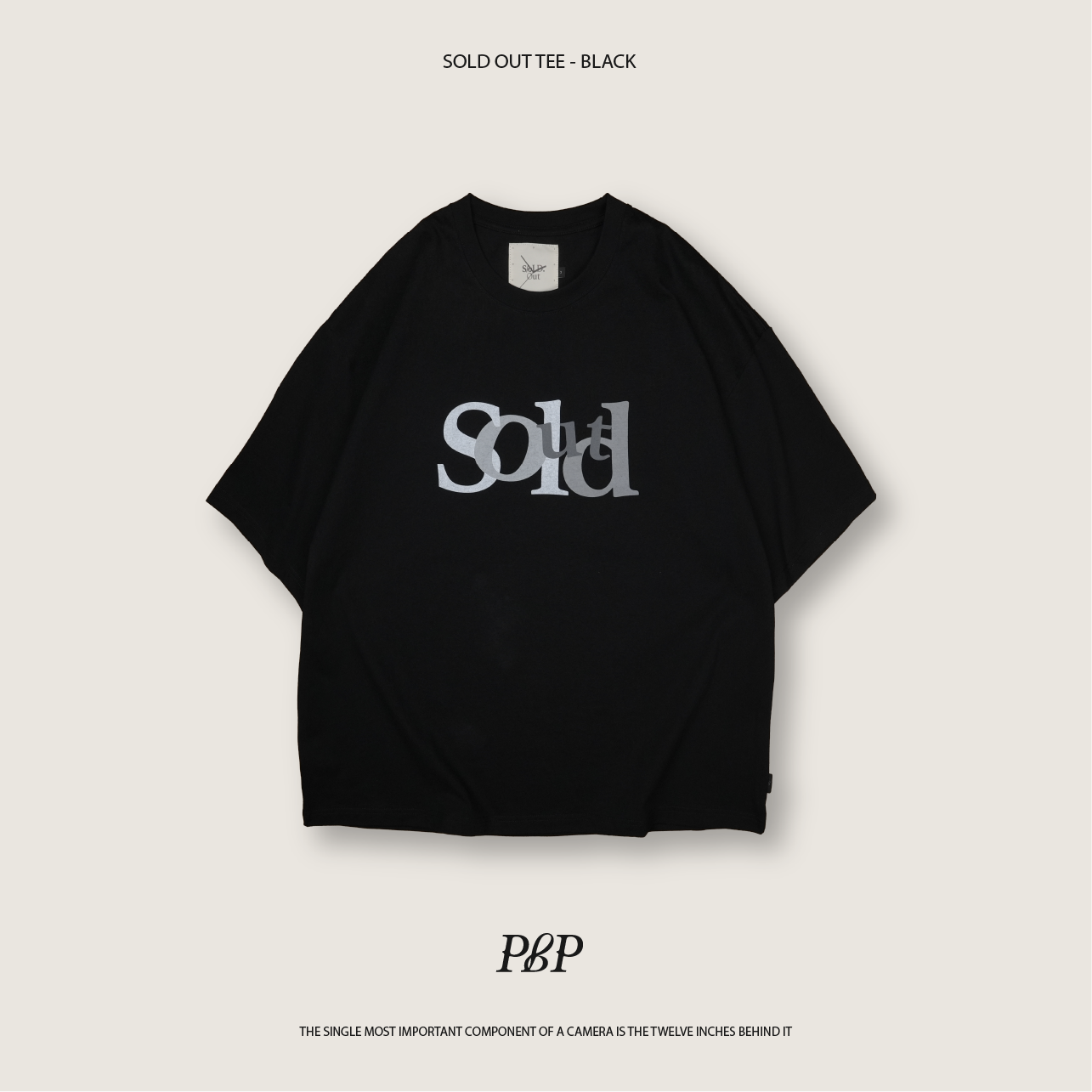P.B.P - SOLD OUT TEE  - BLACK