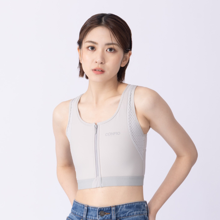 網洞束胸內衣-灰
