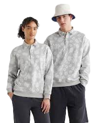 【Roots Outlet】Roots Floral Jacquard Polo  灰