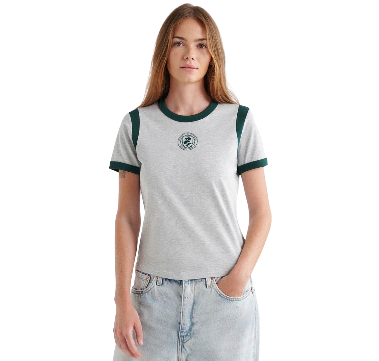 【Roots Outlet】Roots Summer League Ringer T-Shirt  灰