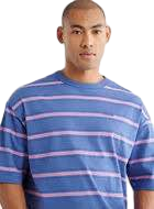 【Roots Outlet】Roots Striped T-Shirt  藍