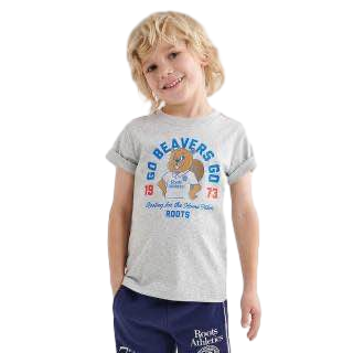 【Roots Outlet】Beaver League T-Shirt  灰