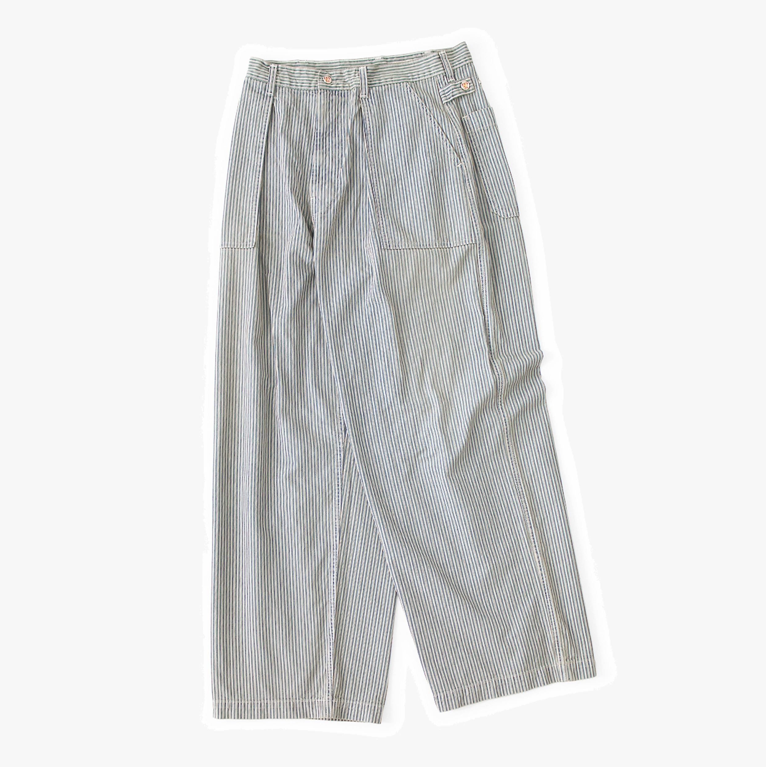 KAPITAL 2026 Liberty Hickory Fatigue BAGGY Pants - PRE ORDER ITEM (預訂中)