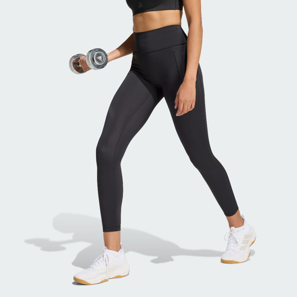 Adidas 愛迪達 Opt Pwr 7::8 L JZ1271 女 緊身褲 內搭褲 黑 亞版 吸濕排汗 大腿口袋