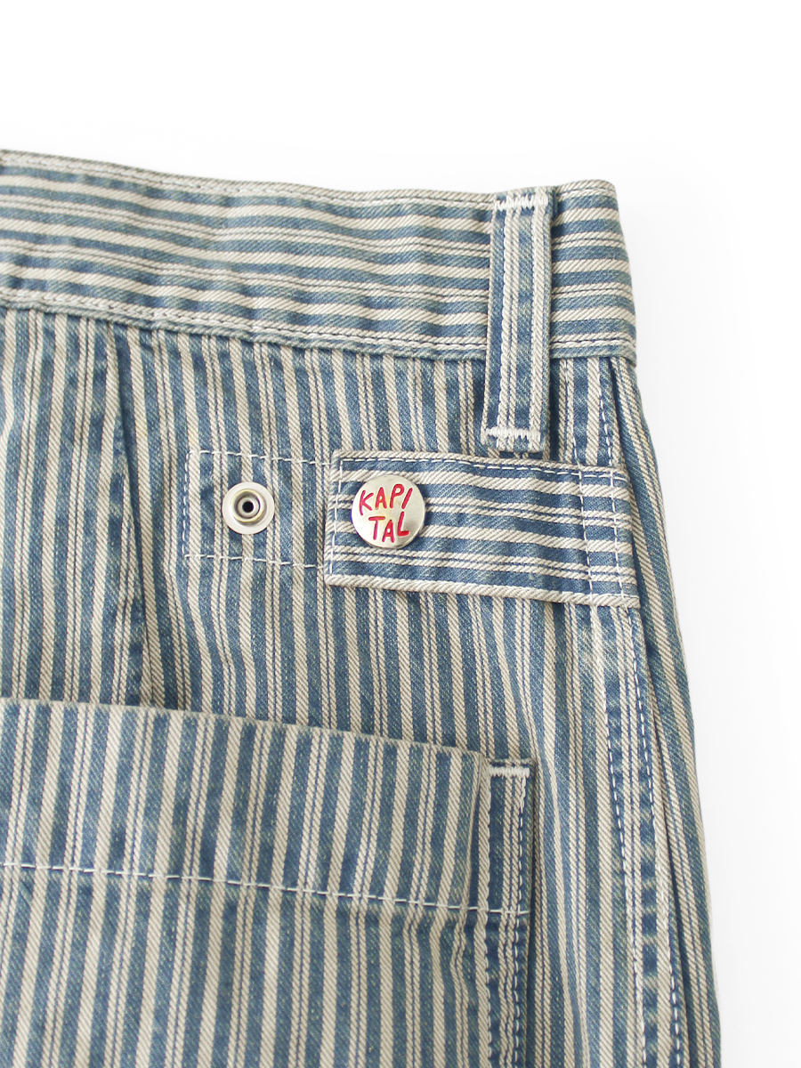 KAPITAL 2026 Liberty Hickory Fatigue BAGGY Pants - PRE ORDER ITEM (預訂中)