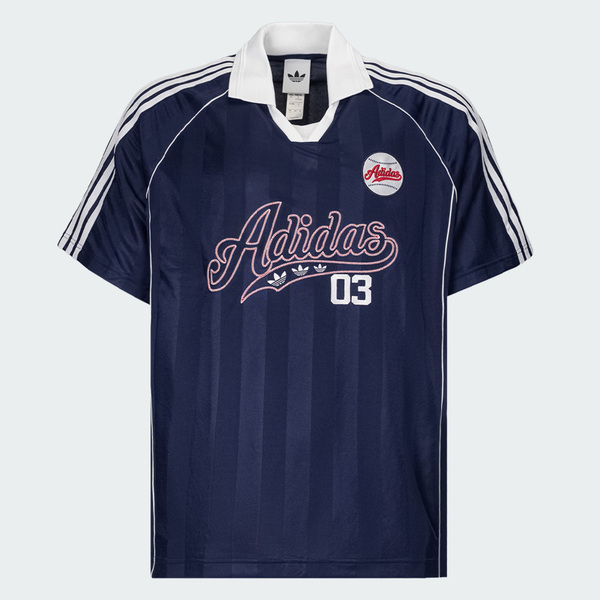Adidas 愛迪達 Baseball Jersey LF6075 男 Polo衫 運動上衣 棒球短袖 復古藍 亞版