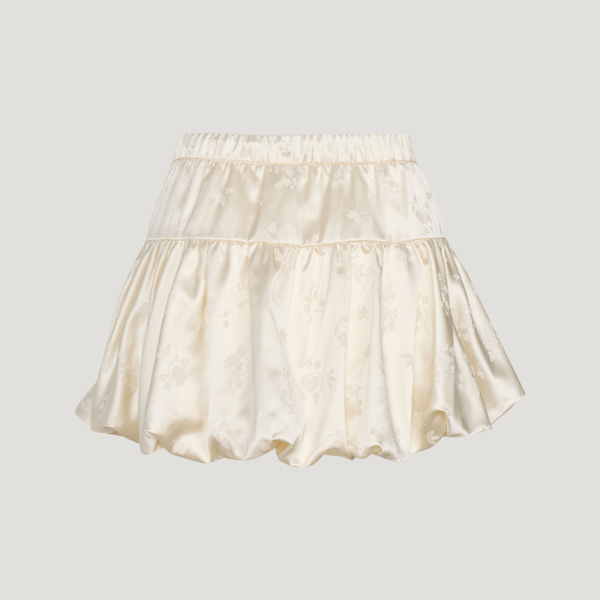 Adidas 愛迪達 Bubble Skirt KY5749 女 短裙 泡泡裙 米 奶油白 亞版 垂墜感