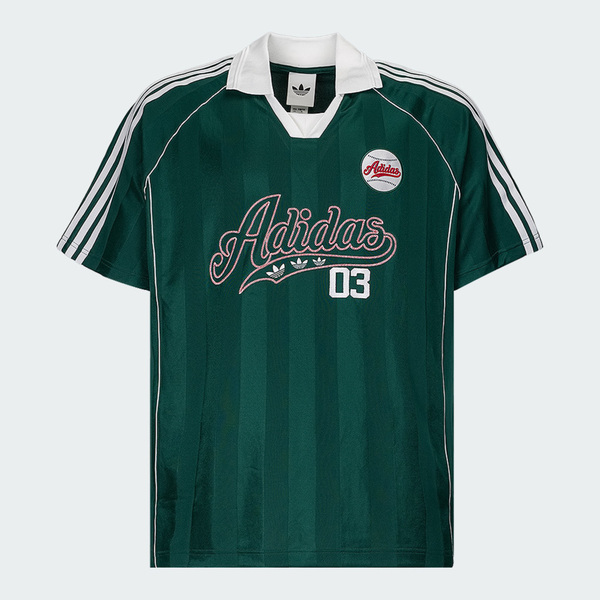 Adidas 愛迪達 Baseball Jersey LF6076 男 Polo衫 運動上衣 棒球短袖 復古綠 亞版