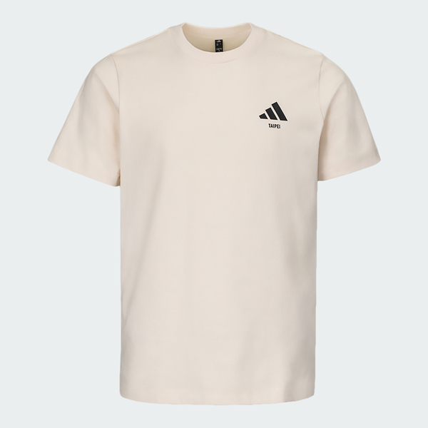 Adidas 愛迪達 Taipei Tee LE1255 男女 T恤 運動上衣 休閒短袖 米 亞版 台北 奶茶