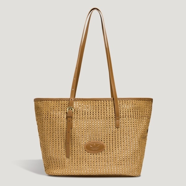 Adidas 愛迪達 Crochet Tote LE9846 托特包 肩背 手提 卡其 鉤織 防撕 收納