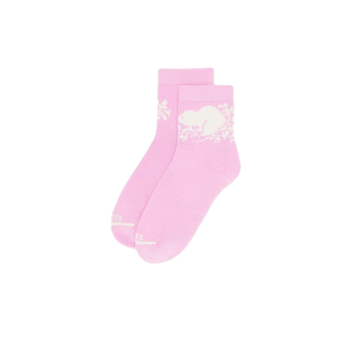 【Roots Outlet】Cooper Beaver Ankle Sock  粉
