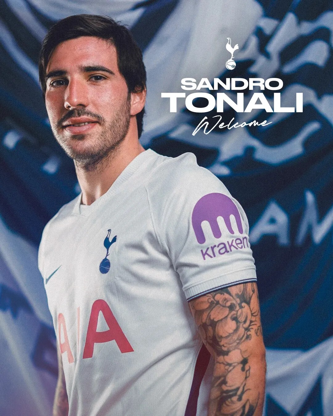 2026 Tottenham Hotspur Home Shirt with Nameset & EPL Patch