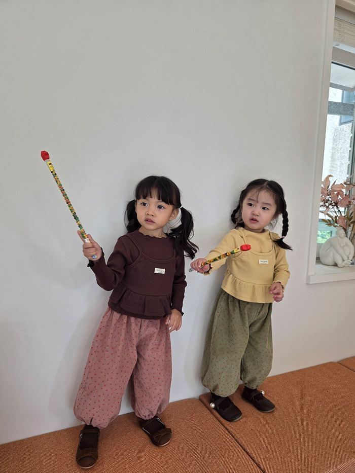 正韓秋COLOR 兩色梅果燈籠褲
