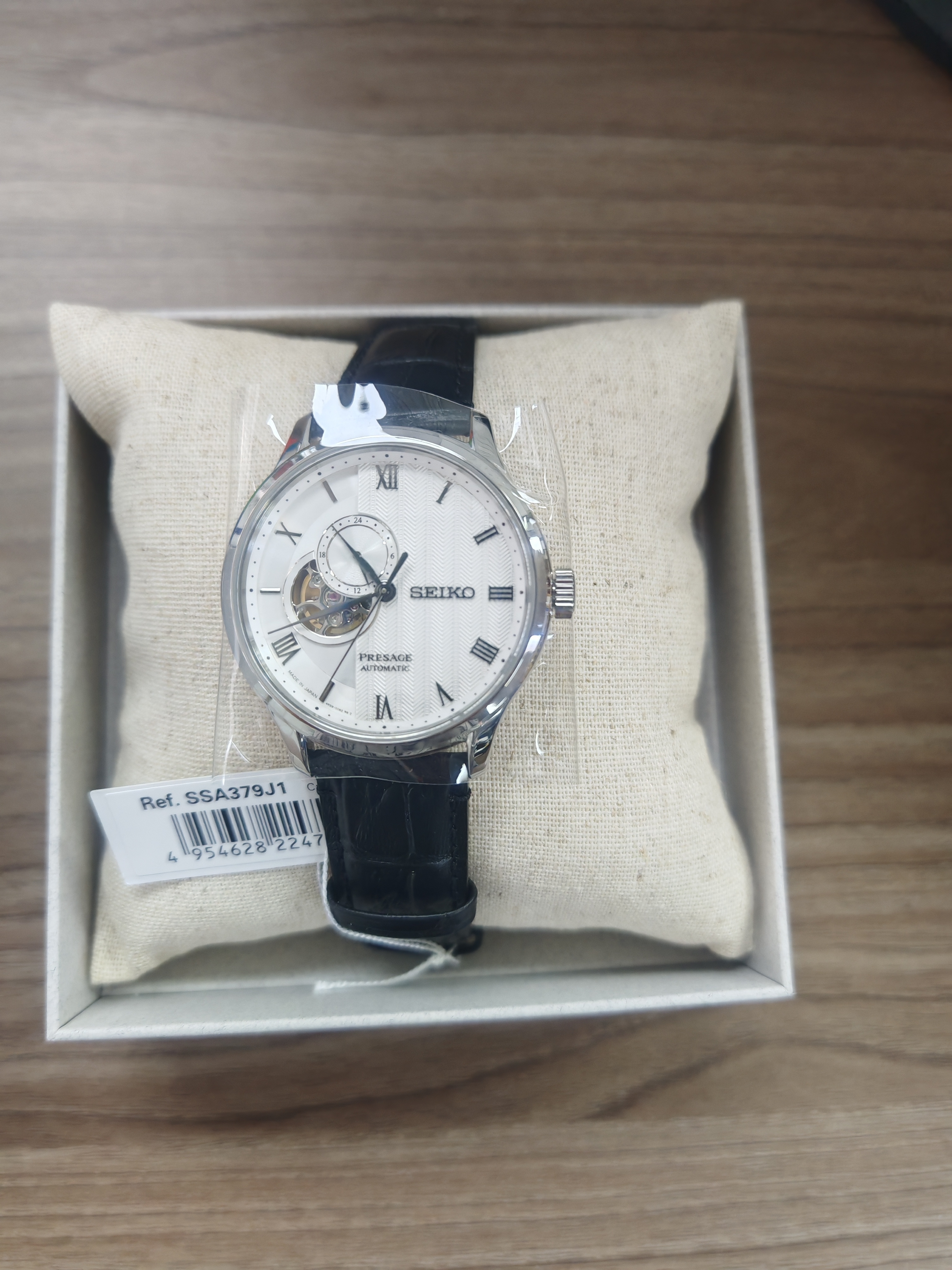 Seiko 精工 Presage 羅馬小鏤空機械錶  SSA379  SSA379J1 皮錶帶機械男士手錶
