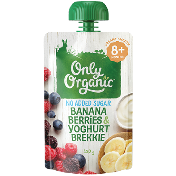 【Only Organic】Banana Berries & Yoghurt Brekkie 120g