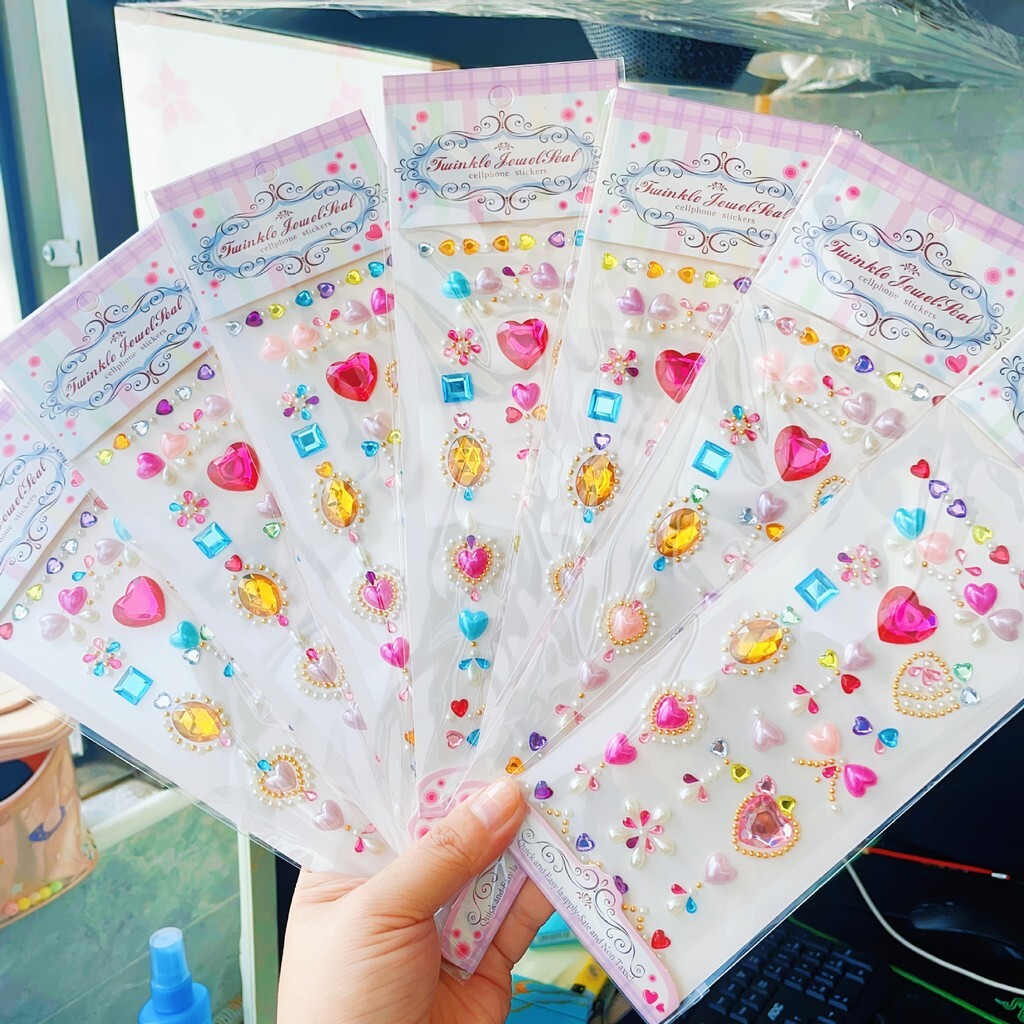 兒童飾品貼鑽 壓克力鑽貼 水晶貼 彩鑽貼 裝飾貼 鑽石貼 寶石貼 貼紙 水鑽貼紙 立體貼紙 臉部裝飾