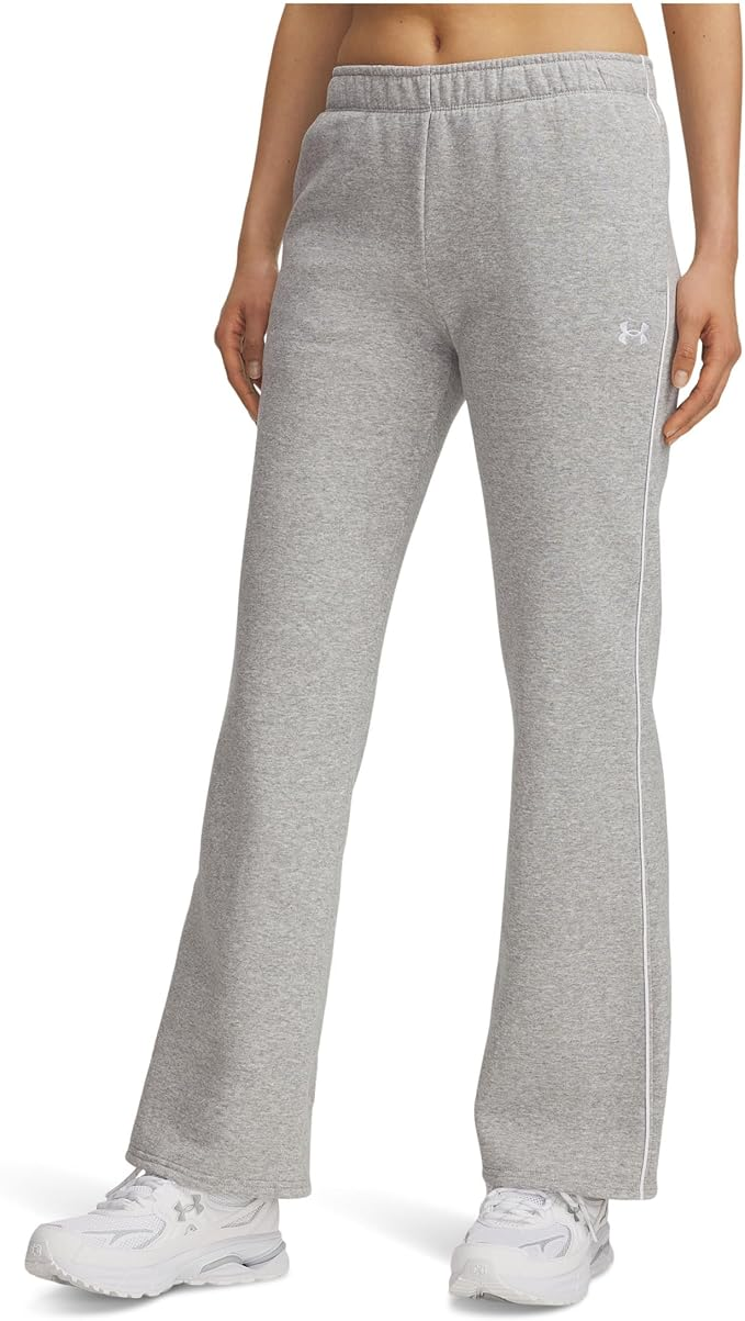 【預購】UNDER ARMOUR H072903 Rival Fleece 女裝滾邊長褲 (淺灰色)