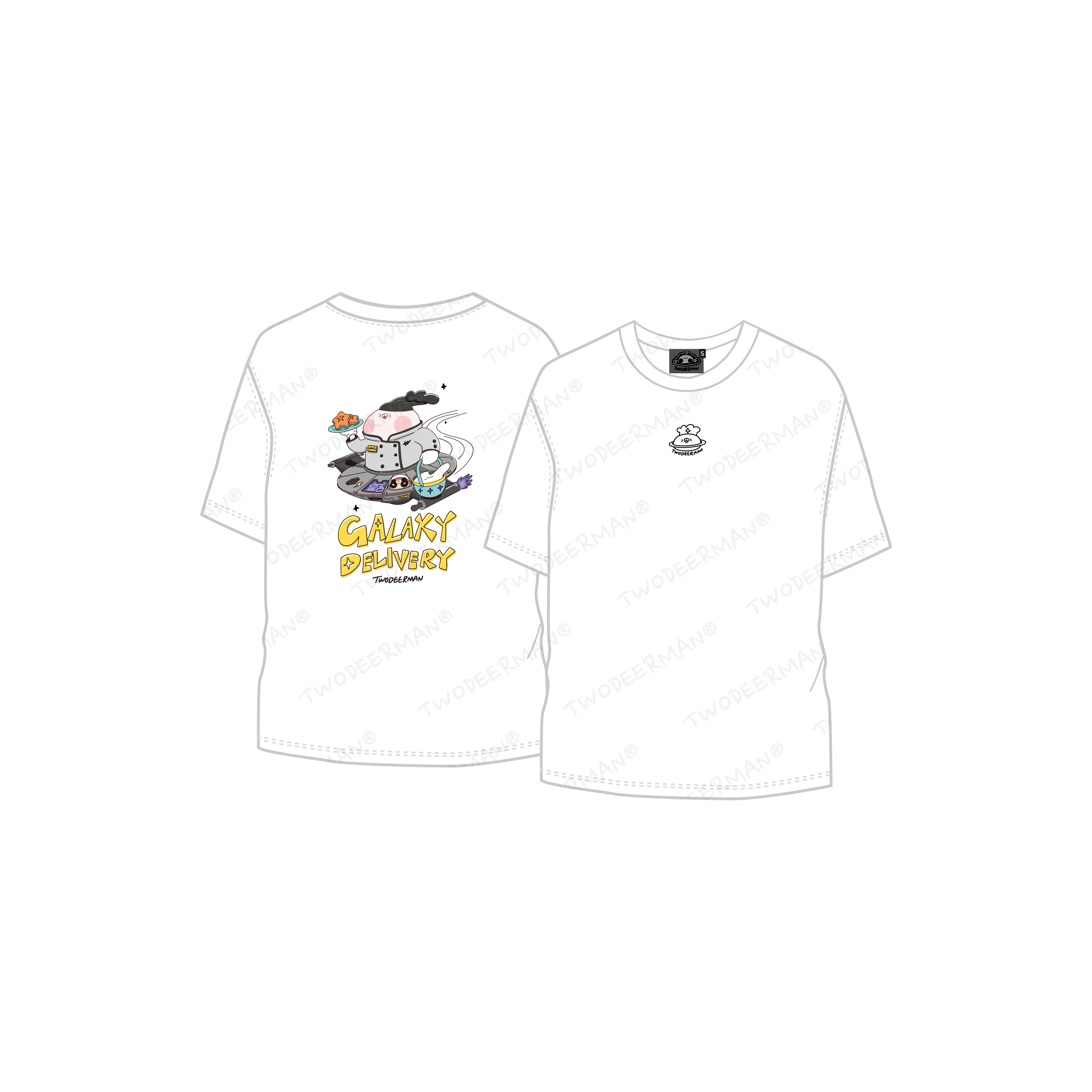 Galaxy Delivery純棉落肩T