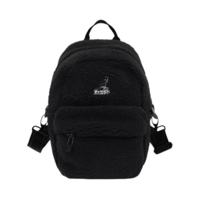 KANGOL 側背包 米白 黑色 絨毛 斜背包 後背包 兩用包 6155174120 6155174101
