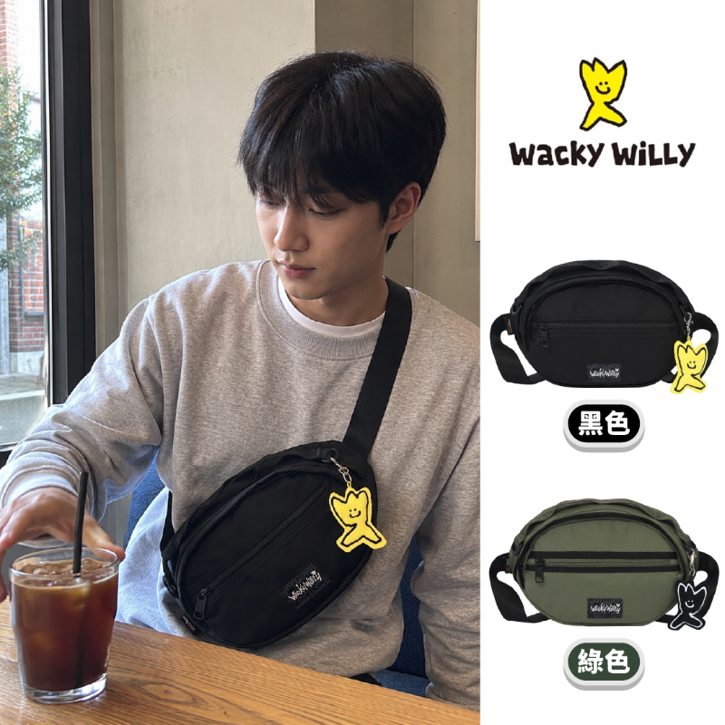 🇰🇷WACKY WILLY 小飛人 Cordura 織帶斜背包