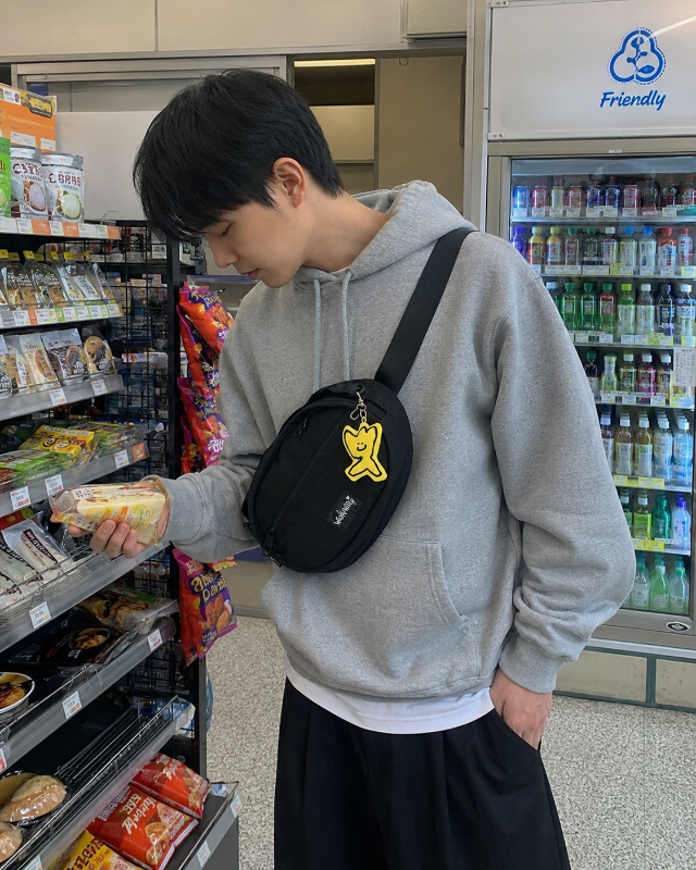 🇰🇷WACKY WILLY 小飛人 Cordura 織帶斜背包