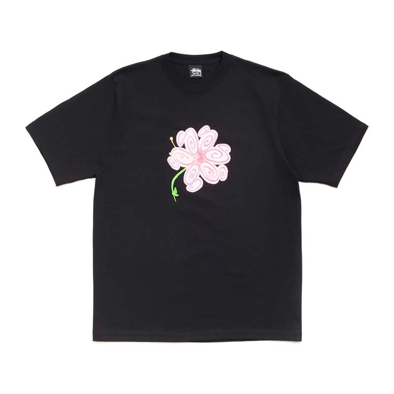 Stussy S Flower Tee Black 花 短袖上衣 黑色 1905189-BK [台灣現貨]