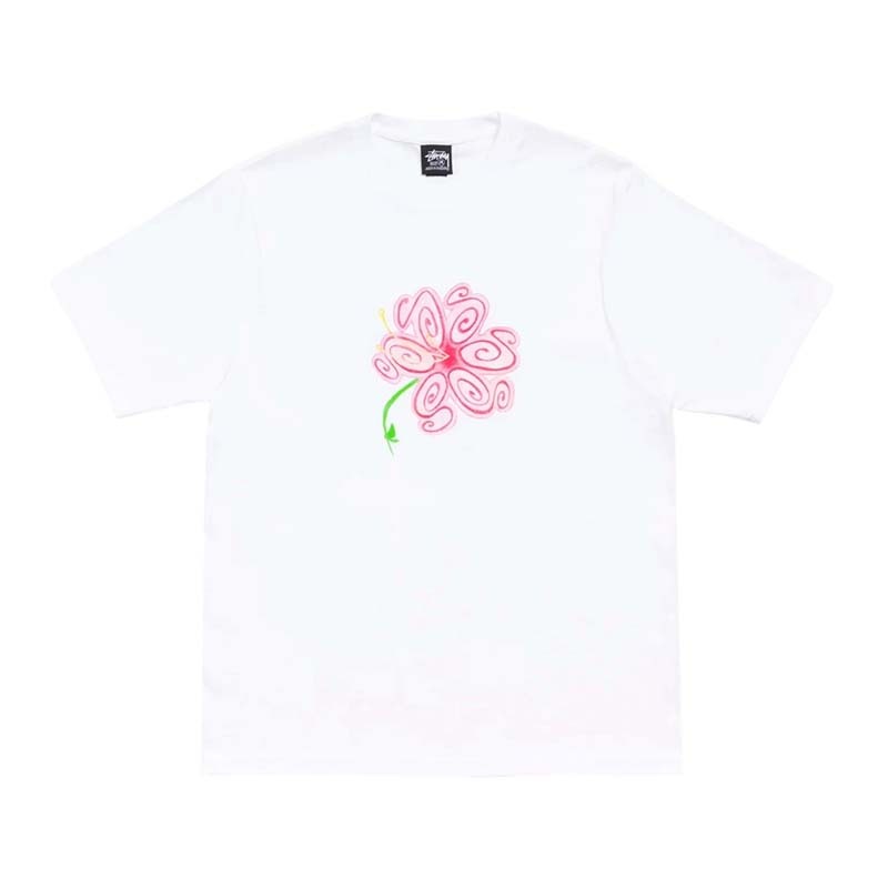Stussy S Flower Tee White 花 短袖上衣 白色 1905189-WE [台灣現貨]