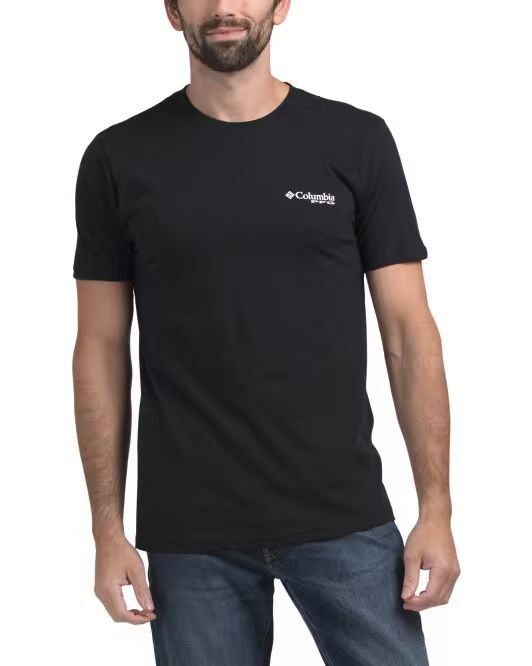 【預購】COLUMBIA H072905 Badge 男裝短袖上衣 (黑色)
