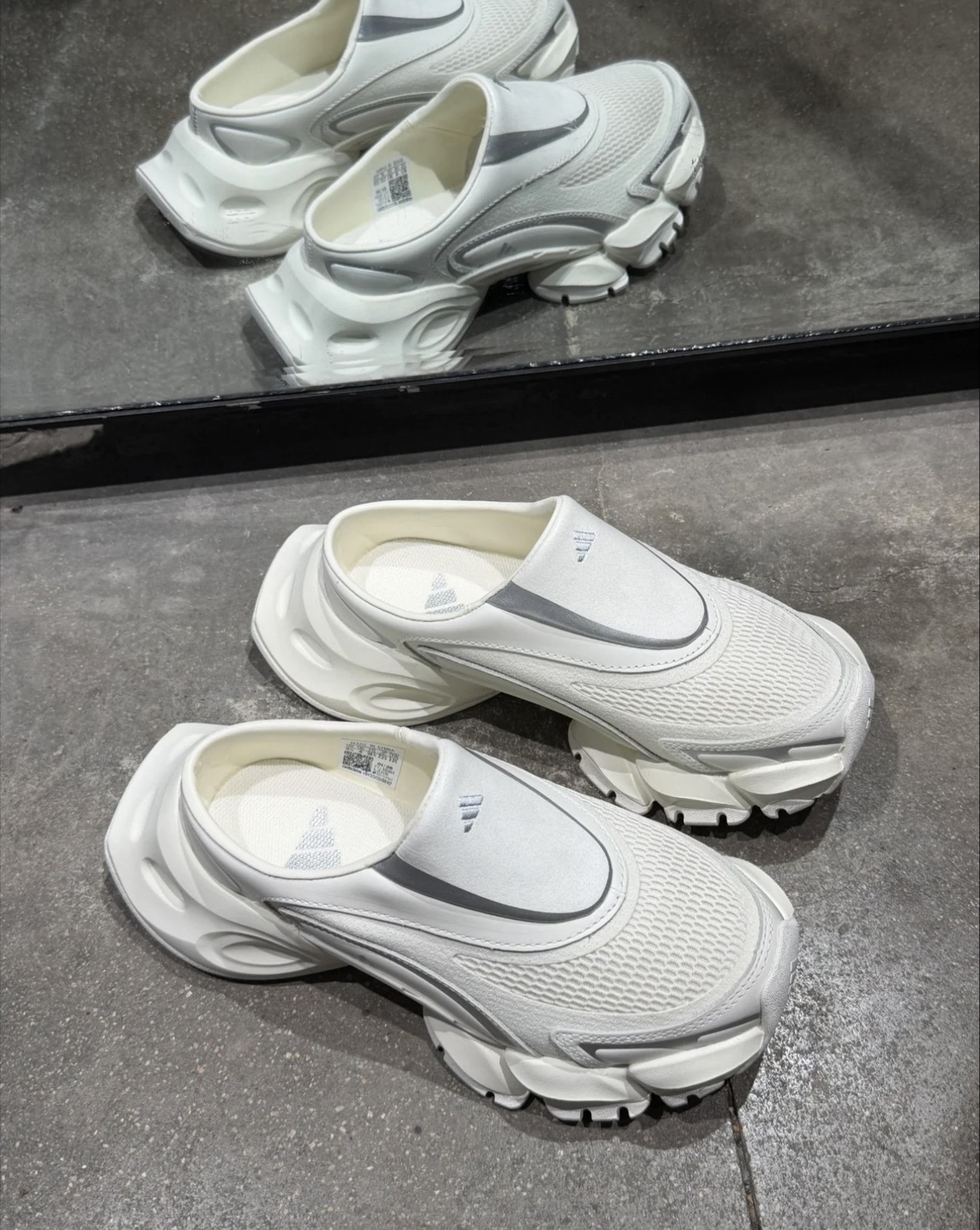 （海外連線代購）男女鞋 ADIDAS XLG RUNNER MULE 穆勒鞋 舒適 柔軟 包頭 拖鞋【JS4590】