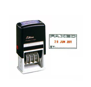 新力牌 S-S403 [FAXED] 雙色日期回墨印 501408000