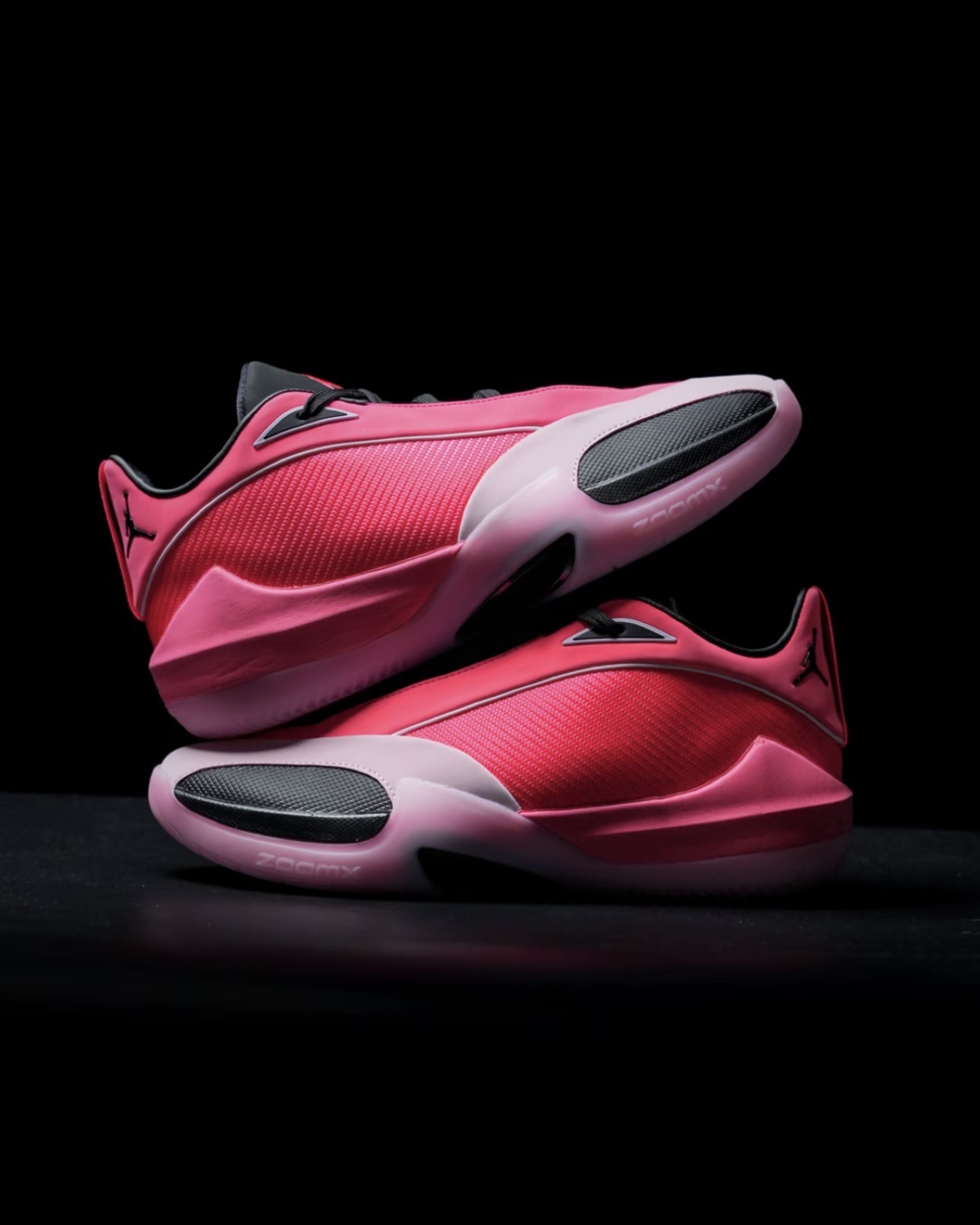 男鞋 NIKE JORDAN TRIANGLE PF 'Hyper Pink' 黑桃紅 氣墊 緩震 碳纖維 運動 籃球鞋【IO0424-600】