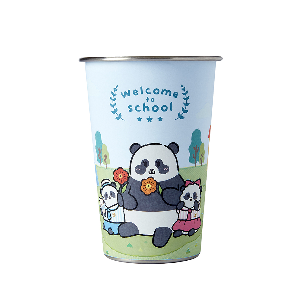 Panda Friends Welcome to School Collection: Jia Jia & De De with Ying Ying Color Changing Cup