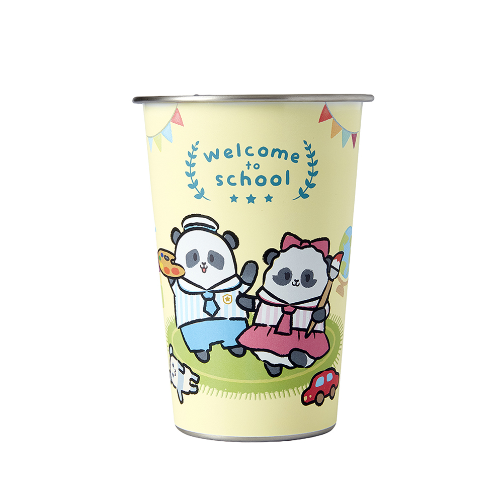 Panda Friends Welcome to School Collection: Jia Jia & De De Color Changing Cup