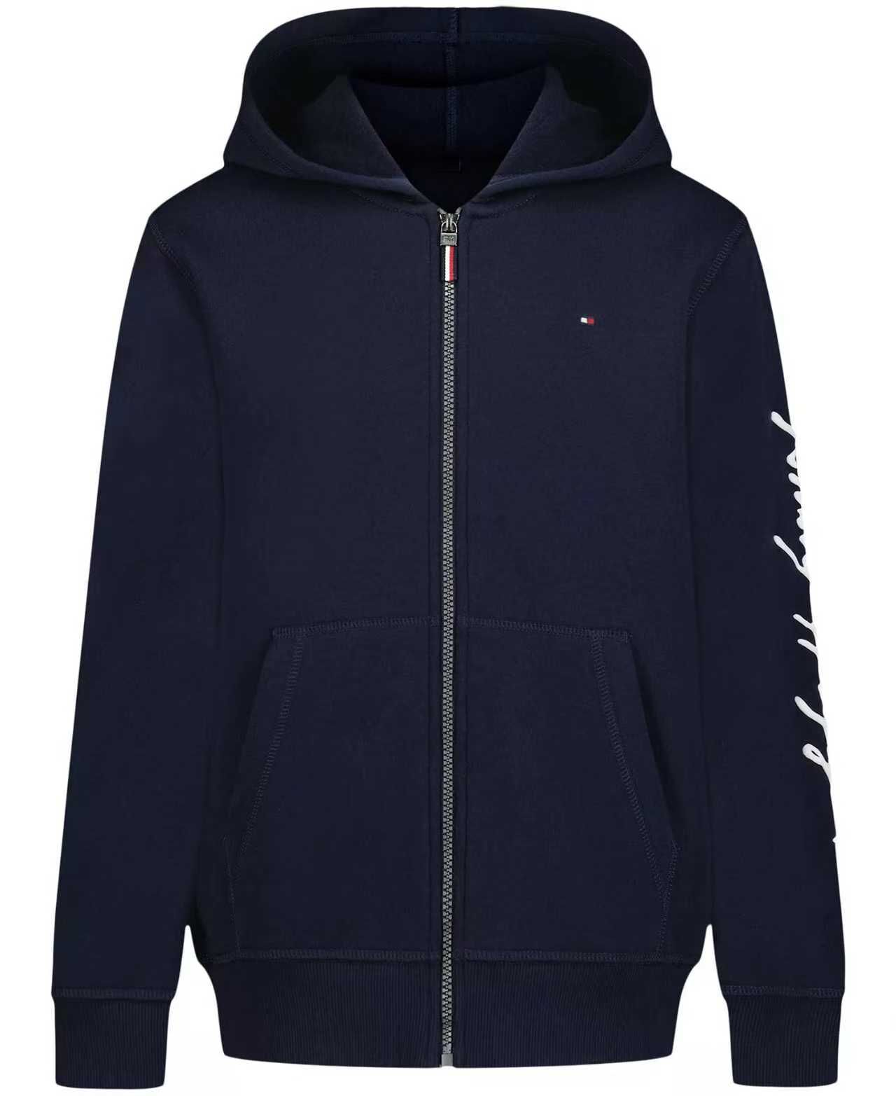 【預購】TOMMY HILFIGER H072906 Signature 童裝拉鏈連帽外套