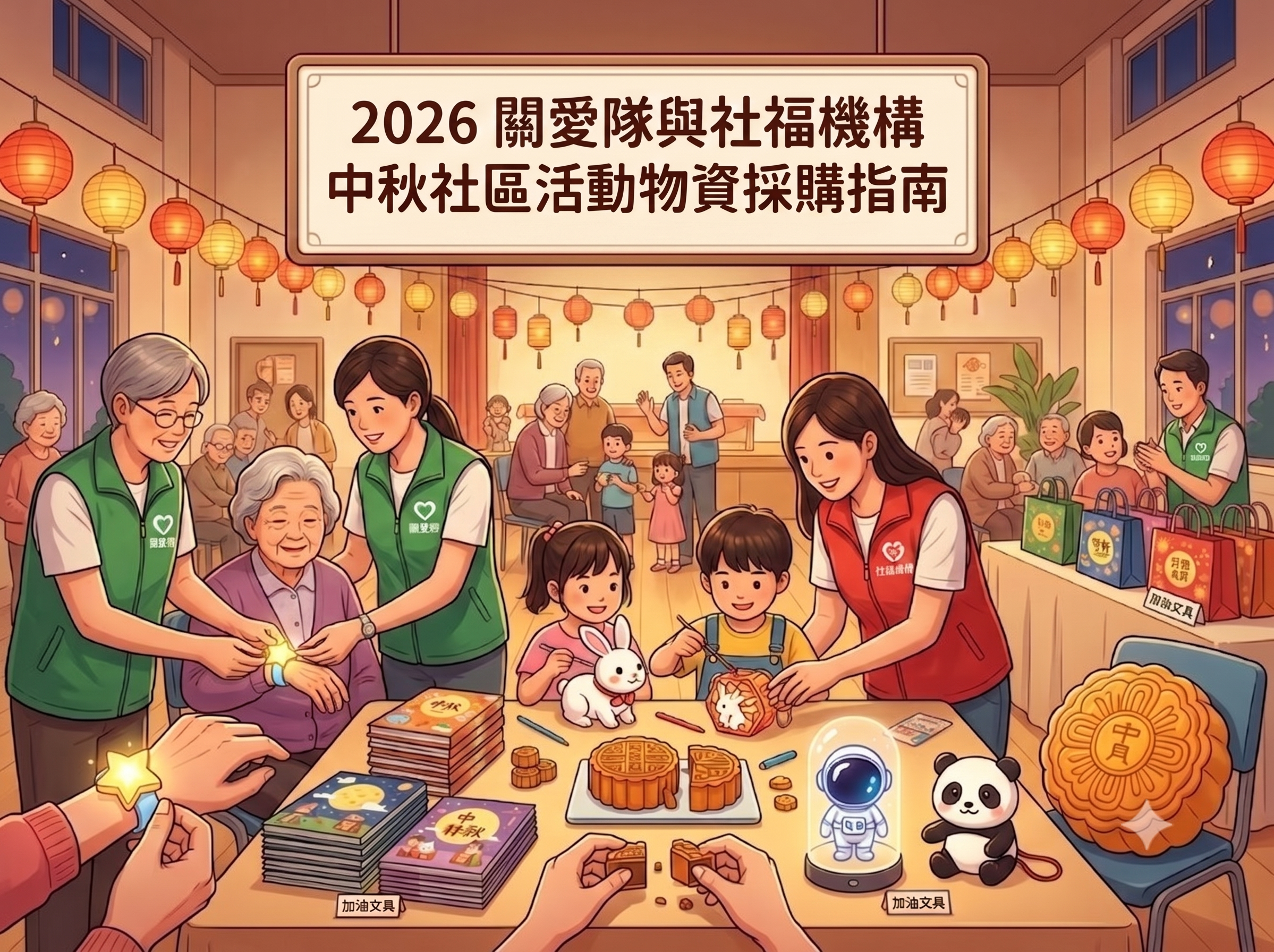 2026 關愛隊與社福機構中秋節社區活動物資現貨 - 加油文具 1 件起訂特快送到