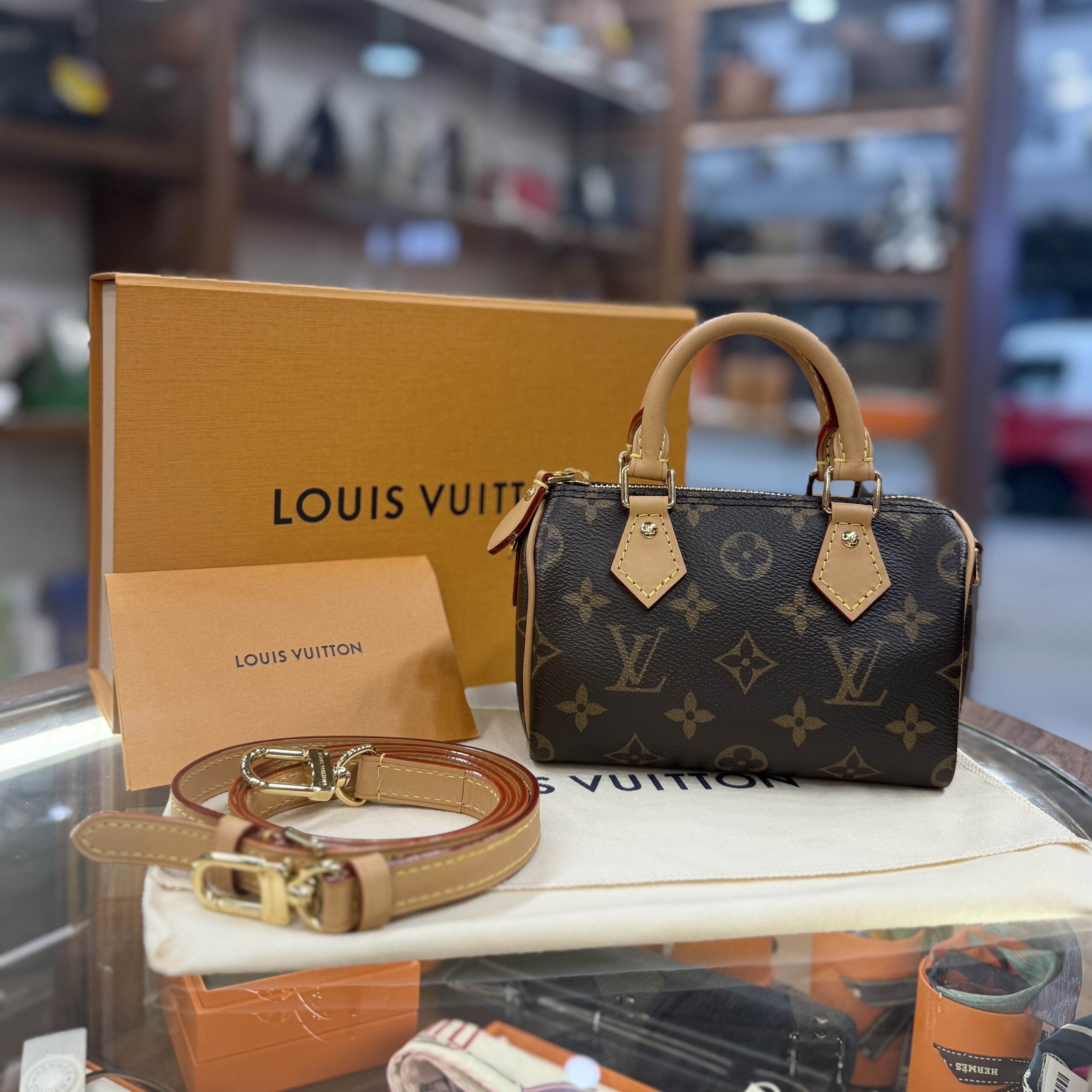LV NANO SPEEDY MONOGRAM M81085 BRAND NEW