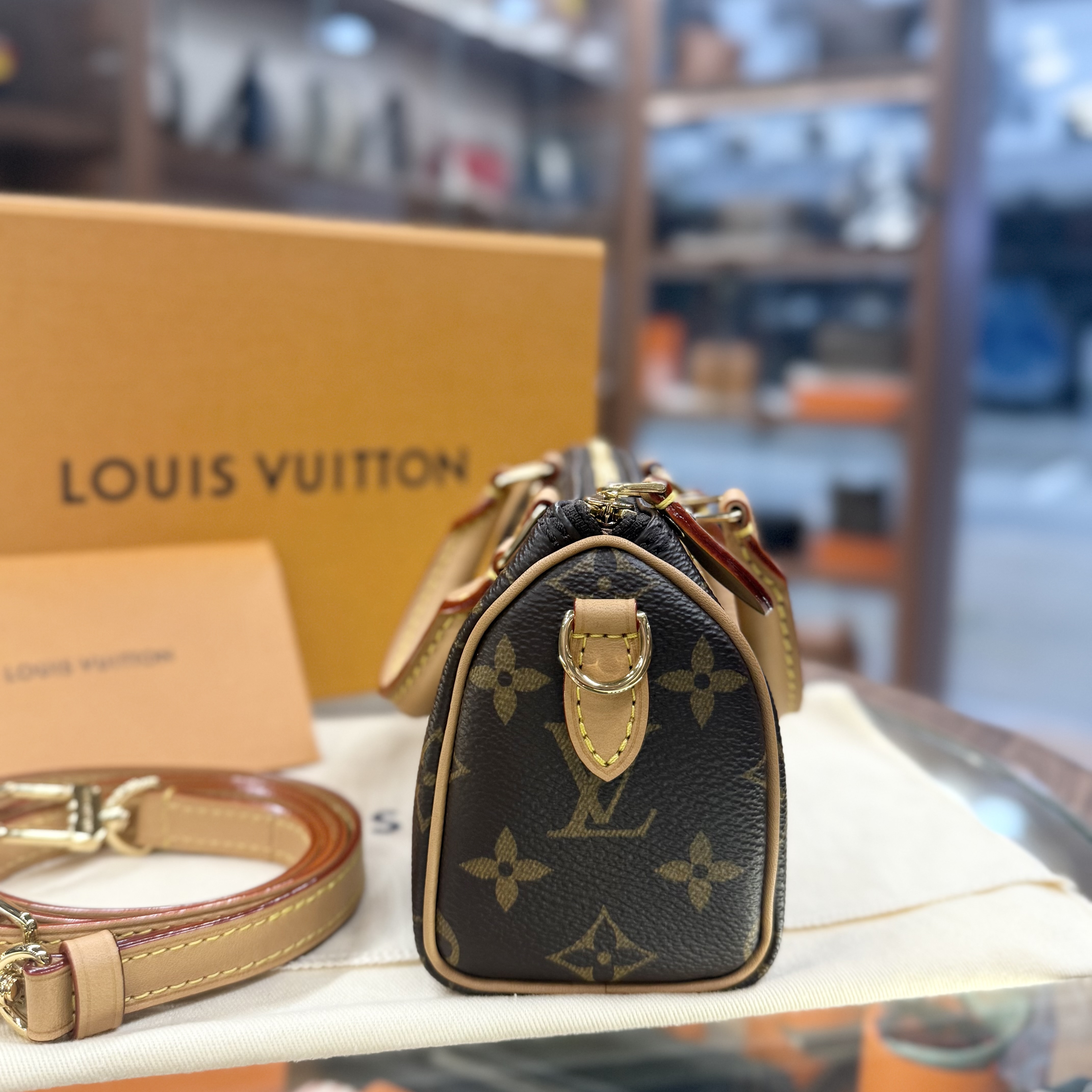 LV NANO SPEEDY MONOGRAM M81085 BRAND NEW