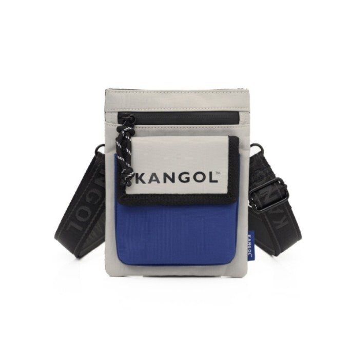 KANGOL 小方包 側背包 灰藍 小側包 包包 6255170611