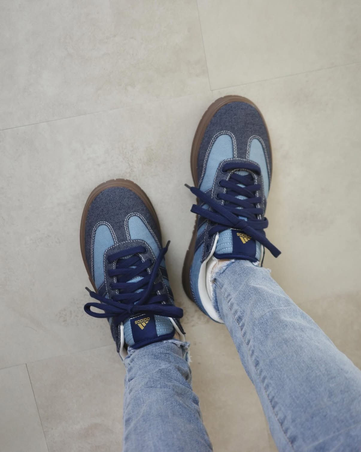ADIDAS GRADAS 2.0 丹寧藍 拼接 外縫線 焦糖底 大地色 男女鞋 KI5026 / 調貨