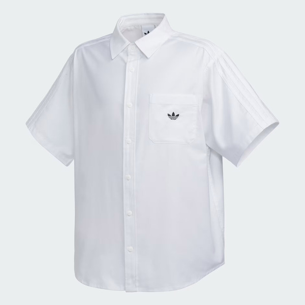 Adidas 愛迪達 Ss Shirt M KY5767 男 襯衫 休閒短袖 上班 白 亞版 俐落