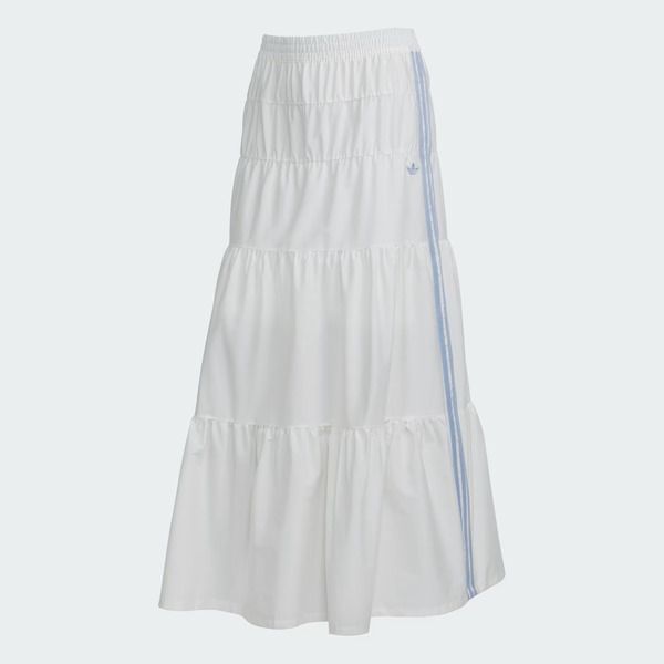 Adidas 愛迪達 Long Skirt KY5729 女 長裙 白 亞版 休閒 蛋糕長裙 舒適