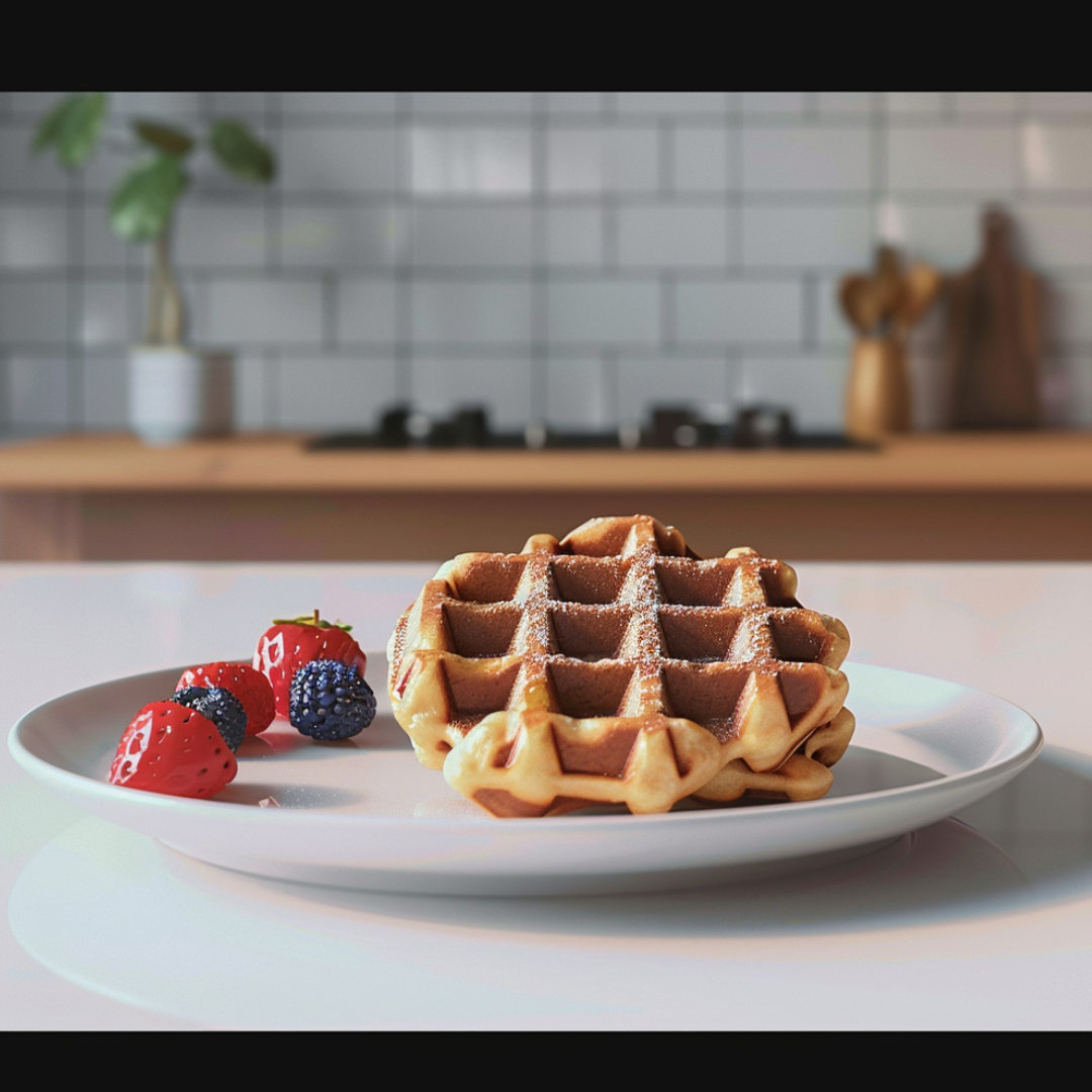 Belgian Liege waffle with pearl sugar by Waffle5 Malays