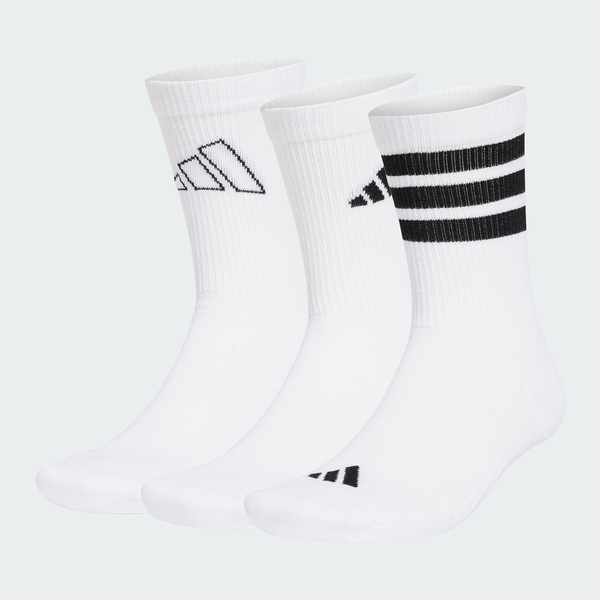 Adidas 愛迪達 Logo Pack 3pp JI6316 中筒襪 運動襪 3雙入 白 黑