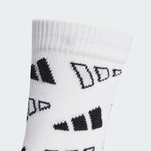 Adidas 愛迪達 Monogram Sck 1p JJ1142 中筒襪 運動襪 白 黑