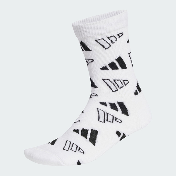 Adidas 愛迪達 Monogram Sck 1p JJ1142 中筒襪 運動襪 白 黑