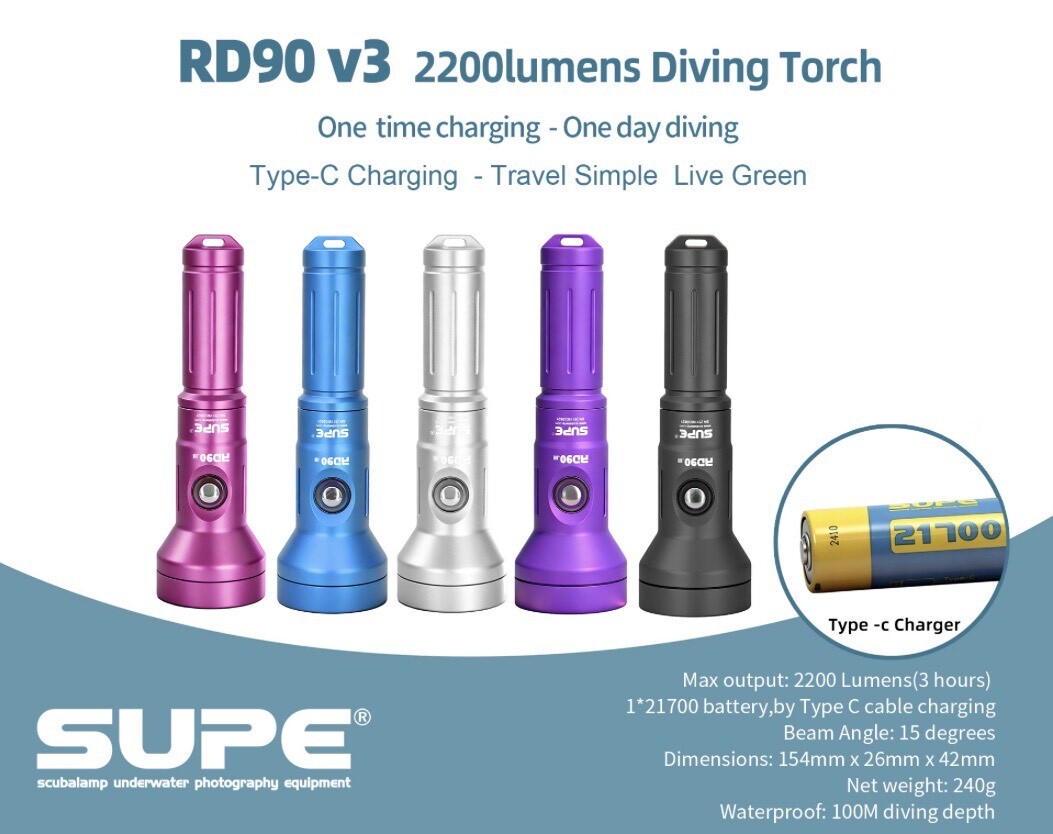 YD SUPE RD90 v3手電筒