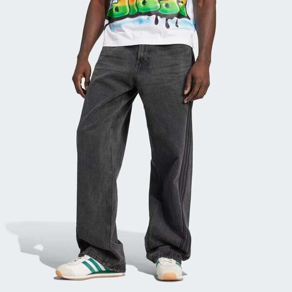 Adidas 愛迪達 Denim Jeans JY6291 男 長褲 牛仔長褲 休閒長褲 黑 丹寧
