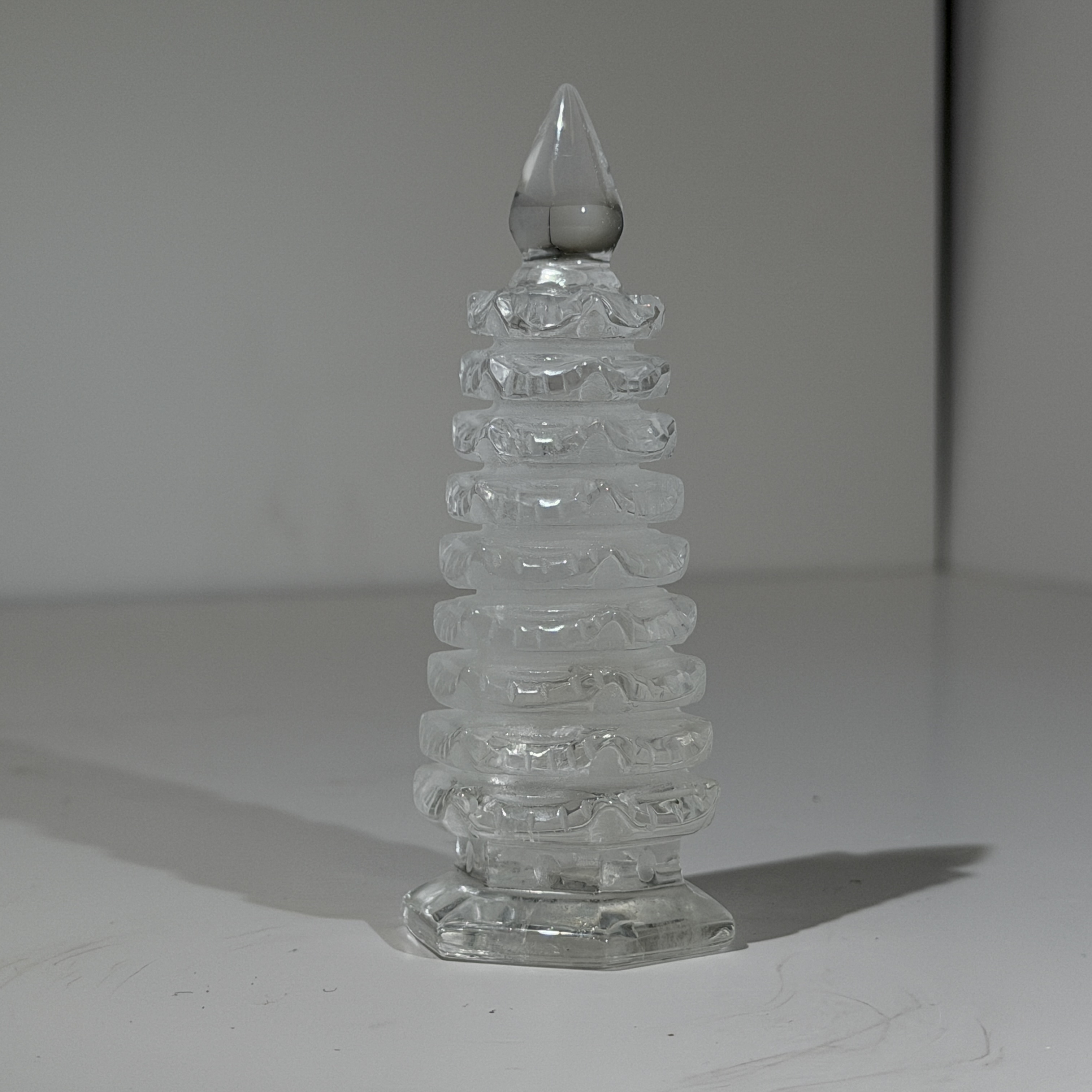 白水晶文昌塔 10.3cm WQ1685